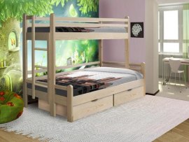 Двухъярусная трехместная кровать из массива дерева Vita Mia Орленок