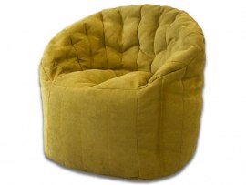 Кресло пенек Австралия желтый ( велюр )