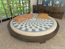 Круглая деревянная кровать Vita Mia Arena 2
