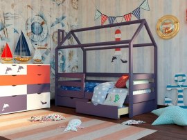 Кровать домик из массива дерева Vita Mia Arcobaleno 1 ( Радуга 1 ) с ящиками