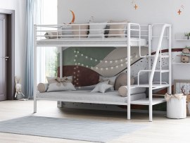 Кровать двухъярусная металлическая Толедо