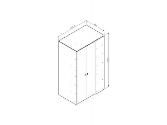 Шкаф - гардеробная Дельта-3 3