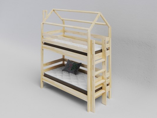 Двухъярусная деревянная кровать-домик Vita Mia Arcobaleno 2 ( Радуга 2 ) 6