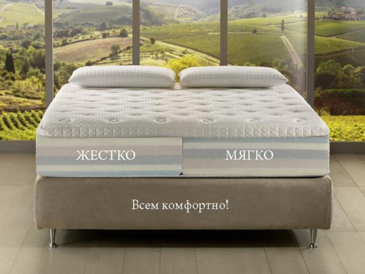 Матрас Magniflex New Comfort Dual 10. Для пар с большой разницей в весе. 3