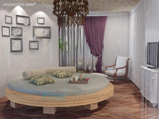 Круглая деревянная кровать Vita Mia Arena 2 3