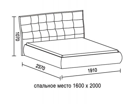 Кровать Soft Bed Palermo 3