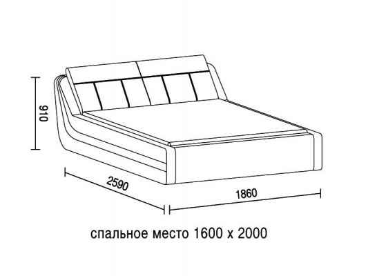 Кровать Soft Bed Manhatten 4