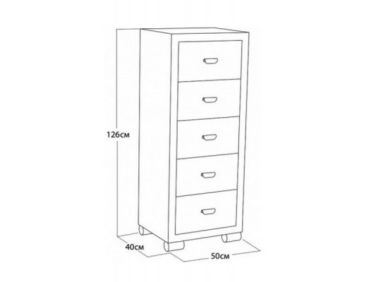 Комод Орматек Orma Soft 2 ( 5 ящиков ) 2