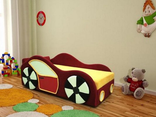 Детский диван - кровать М-Стиль Машинка 1