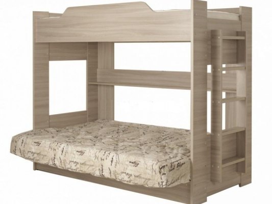 Двухъярусная кровать с диваном Боровичи-Мебель 2