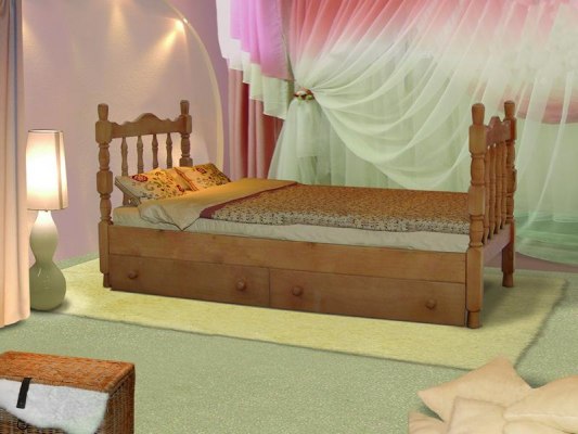 Кровать детская из массива дерева Vita Mia Шрек 1