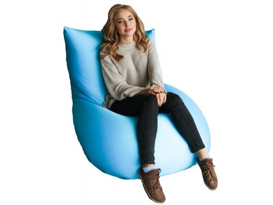 Кресло подушка Dream FLEXY голубая ( спандекс ) 1