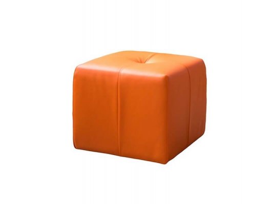 Пуфик DB Николь оранжевый ( экокожа ) 1