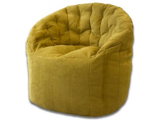 Кресло пенек Австралия желтый ( велюр ) 1