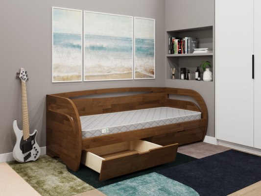 Диван кровать из массива дерева Vita Mia Bonny ( Бонни ) с ящиками 5