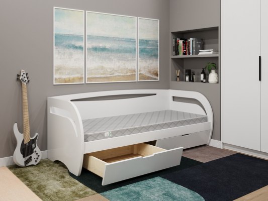 Диван кровать из массива дерева Vita Mia Bonny ( Бонни ) с ящиками 1