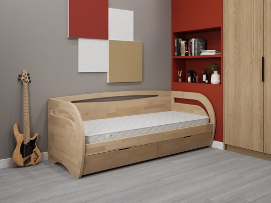 Диван кровать из массива дерева Vita Mia Bonny ( Бонни ) с ящиками 4