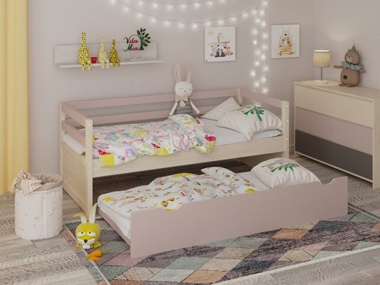 Кровать софа из массива дерева Vita Mia Korsar ( Корсар ) с выкатным спальным местом 1