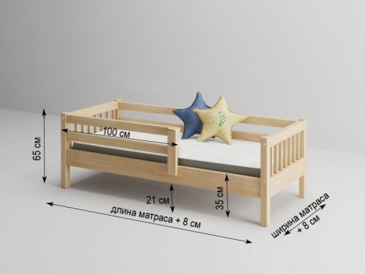 Кровать детская Vita Mia Крош с ящиками (эмаль) 5