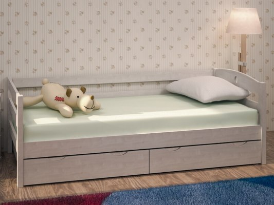 Кровать Детская Массив с ящиками Боровичи-Мебель 1