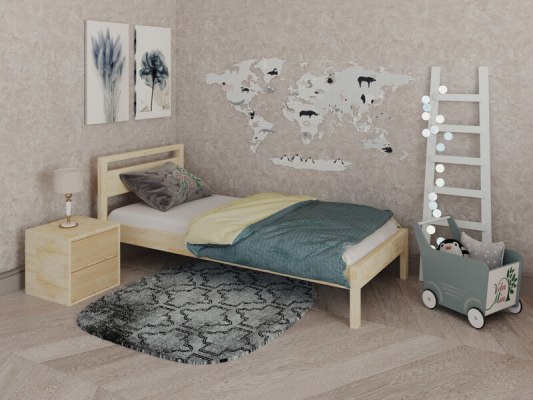 Кровать из массива дерева Vita Mia Lampone ( Лампоне ) 4 Кровать из массива дерева Vita Mia Lampone ( Лампоне ) 4