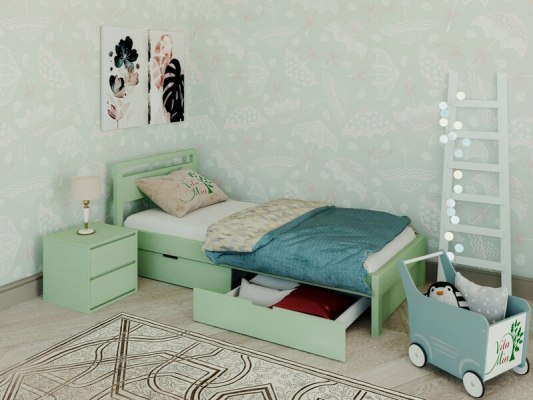 Кровать из массива дерева Vita Mia Lampone ( Лампоне ) 6 Кровать из массива дерева Vita Mia Lampone ( Лампоне ) 6