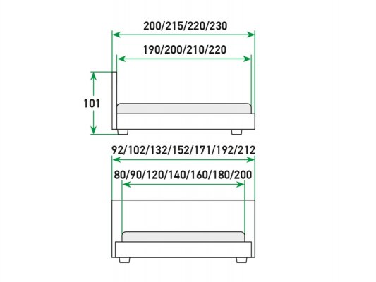 Кровать Райтон Life Box 2 с подъемным механизмом 2 Кровать Райтон Life Box 2 с подъемным механизмом 2