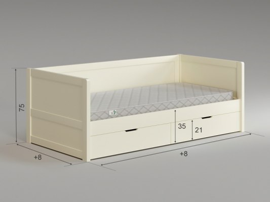 Кровать из массива дерева Vita Mia Lidia (Лидия) с ящиками 5