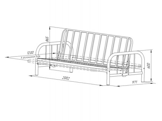 Кровать диван Мадлен-4 3