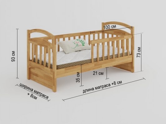 Детская деревянная кровать Vita Mia Mila ( Мила ) 3