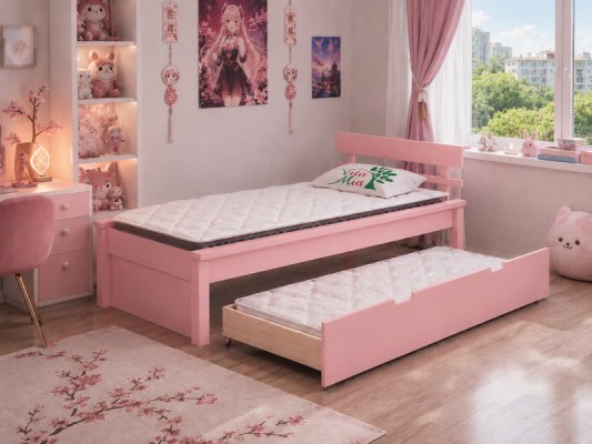 Кровать - татами из массива дерева Vita Mia Minka ( Минка ) с выкатным спальным местом 2