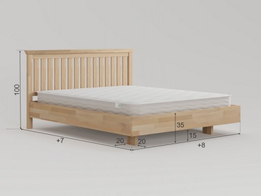 Кровать из массива дерева Vita Mia Olivia Fly ( Оливия Парящая) 4