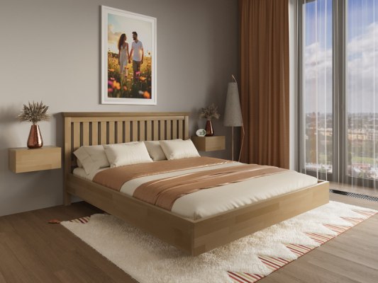 Кровать из массива дерева Vita Mia Olivia Fly ( Оливия Парящая) 6