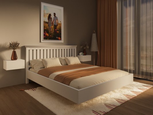 Кровать из массива дерева Vita Mia Olivia Fly ( Оливия Парящая) 8