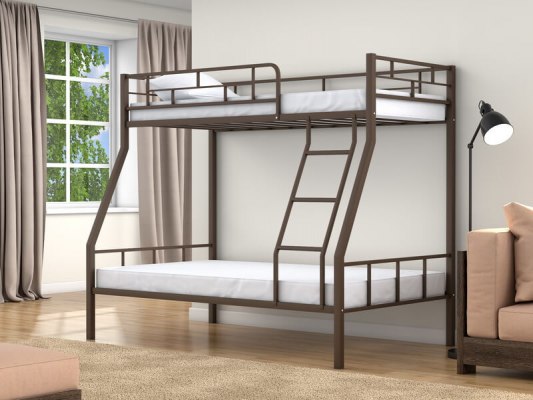 Кровать двухъярусная металлическая Раута ( для детей и взрослых ) 2