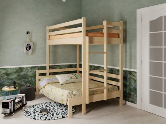 Двухъярусная трехместная кровать из массива дерева Vita Mia Rimini ( Римини ) 3