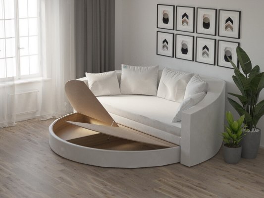 Круглая кровать-диван SleepArt Слип 5