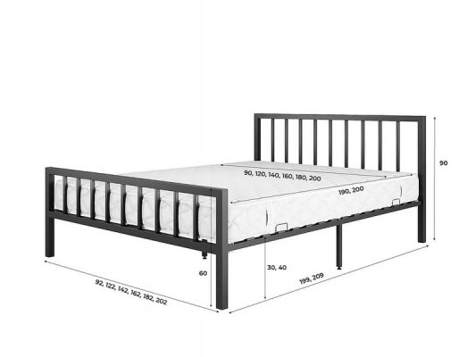 Металлическая кровать Стефани 3