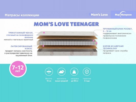 Детский матрас Teenager 1