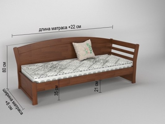 Кровать угловая Vita Mia Tina 2 ( Тина 2 ) с выкатным спальным местом 5