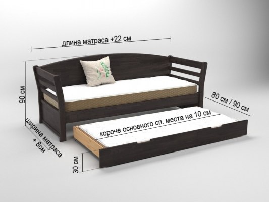 Кровать Vita Mia Tina ( Тина ) с выкатным спальным местом 6