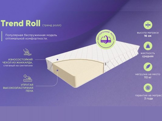 Матрас TREND Roll 1