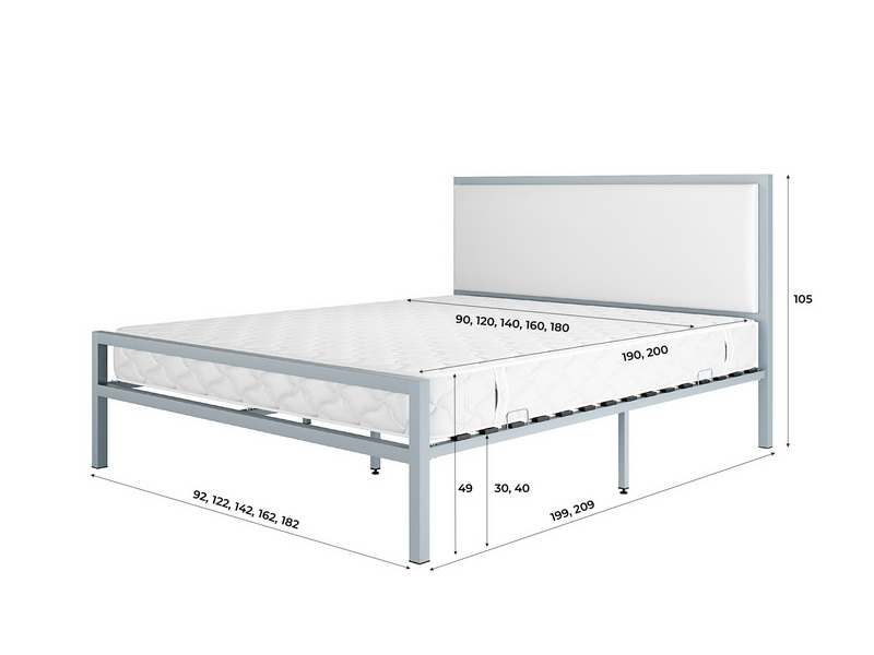 Металлическая кровать Амани 1