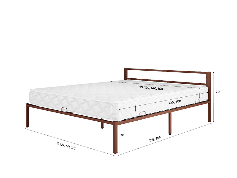 Металлическая кровать Берта