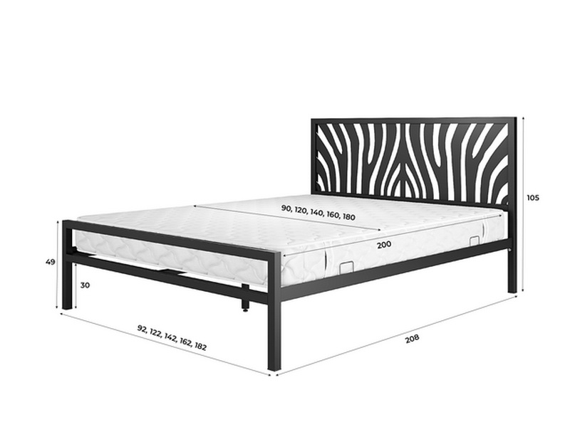 Металлическая кровать Беванья 1