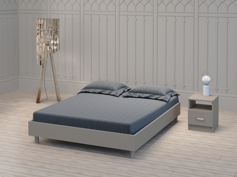 Корпус кровати без изголовья PinoLetto ( Woodbox) Вуд Бокс