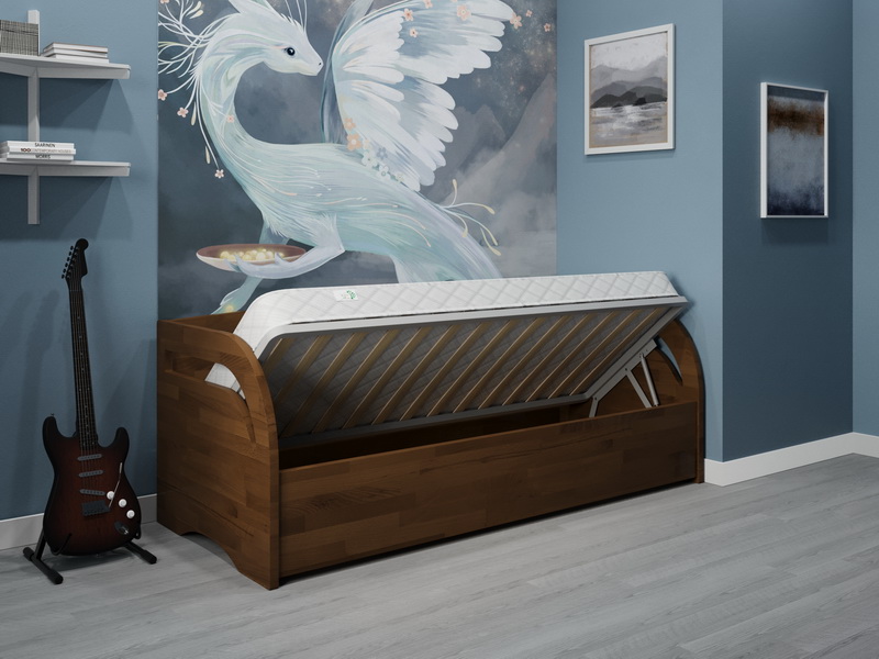 Диван кровать из массива дерева Vita Mia Bonny ( Бонни ) с подъёмным механизмом