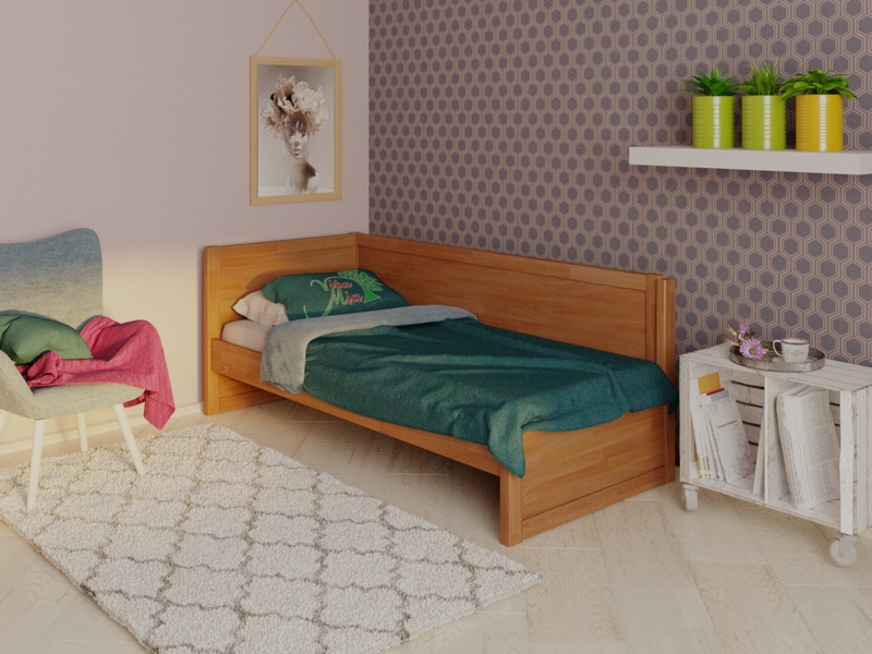 Кровать деревянная Vita Mia Domenica ( Доменика ) с подъёмным механизмом