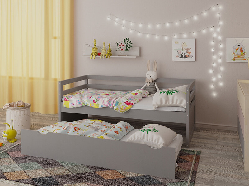 Кровать софа из массива дерева Vita Mia Korsar ( Корсар ) с выкатным спальным местом