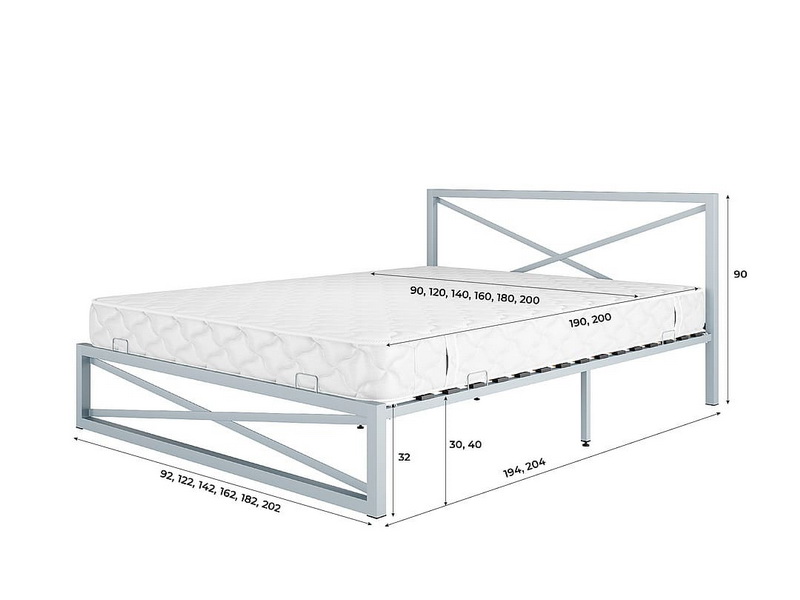 Металлическая кровать Карина